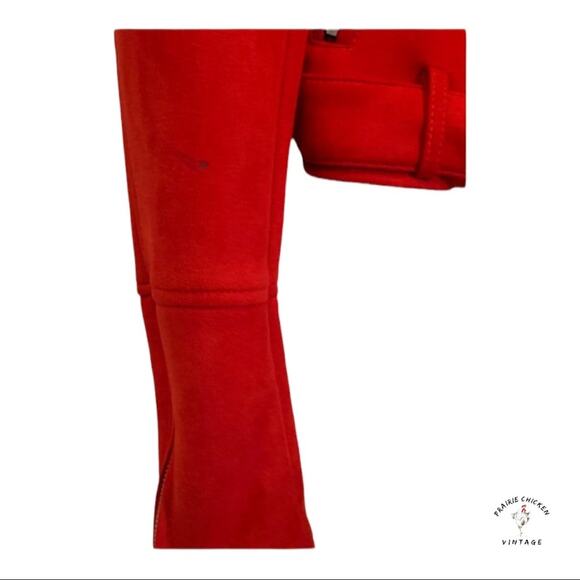 Pull & Bear Red Micro-Suede Moto Cafe Racer Jacket Bikerider Motorcycle S Small - Picture 5 of 6